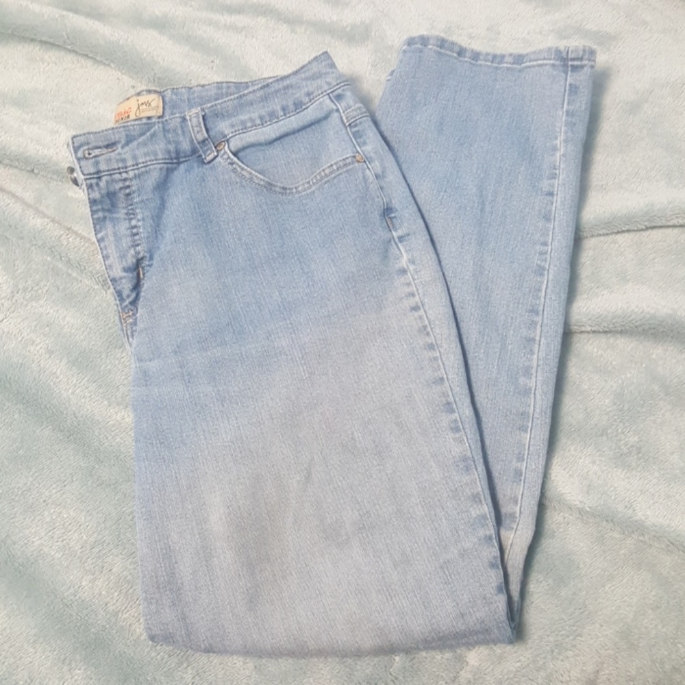 Light blue stretch classic jeans